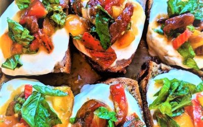 Rachel’s Summer Elderberry Crostini