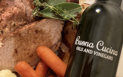 Cinnamon-Pear Balsamic Pork Tenderloin