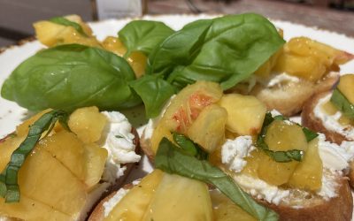 Peach Balsamic Bruschetta!