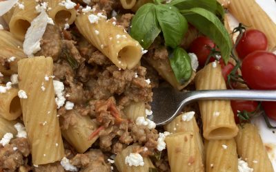 Italian Sausage Pasta in Cream Sauce
