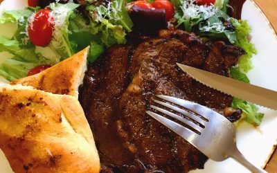 Pomegranate Balsamic Glazed Rib-Eye