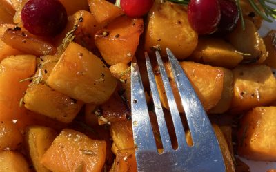 Cranberry-Pear Balsamic Butternut Squash