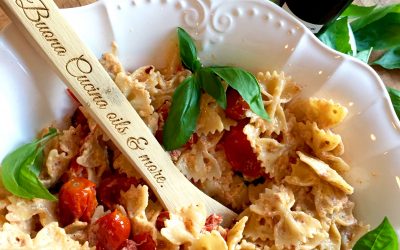 Baked Feta Bow Tie Pasta!!