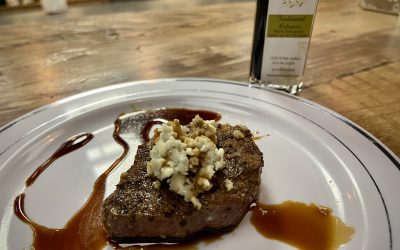 Beef Tenderloin W/ Balsamic & Bleu Cheese