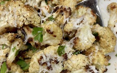 Keto Garlic Roasted Cauliflower