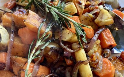 Roasted Root Veggies with Lavender Balsamic