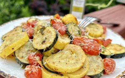 Golden Roasted Zucchini & Squash