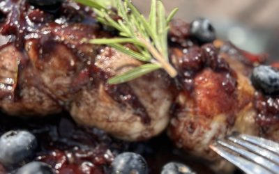 Pork Tenderloin W/ Blueberry Balsamic Sauce
