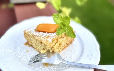 Apricot Balsamic & Olive Oil Cake