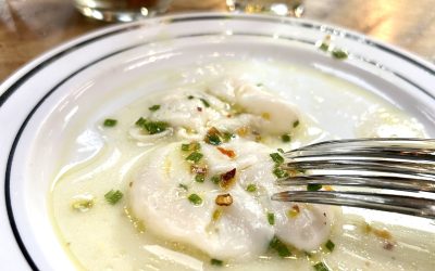 Scallop Carpaccio with Greek Lemon Oil