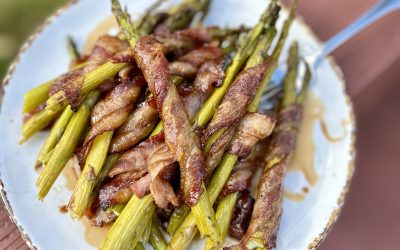 Balsamic Bacon-Wrapped Asparagus