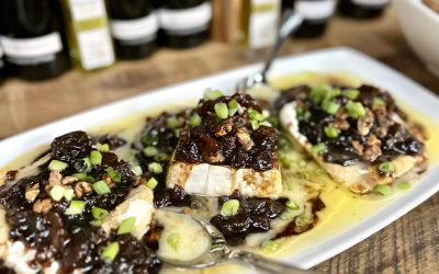 Caramelized Pear on Warm Brie