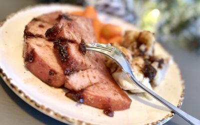 Honey Balsamic Holiday Glazed Ham