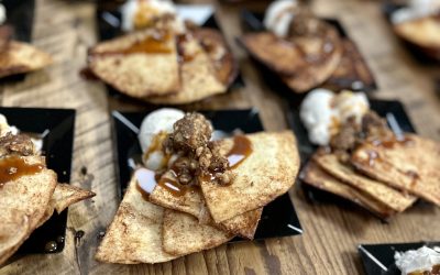 Cinnamon Sugar Cheesecake Nachos