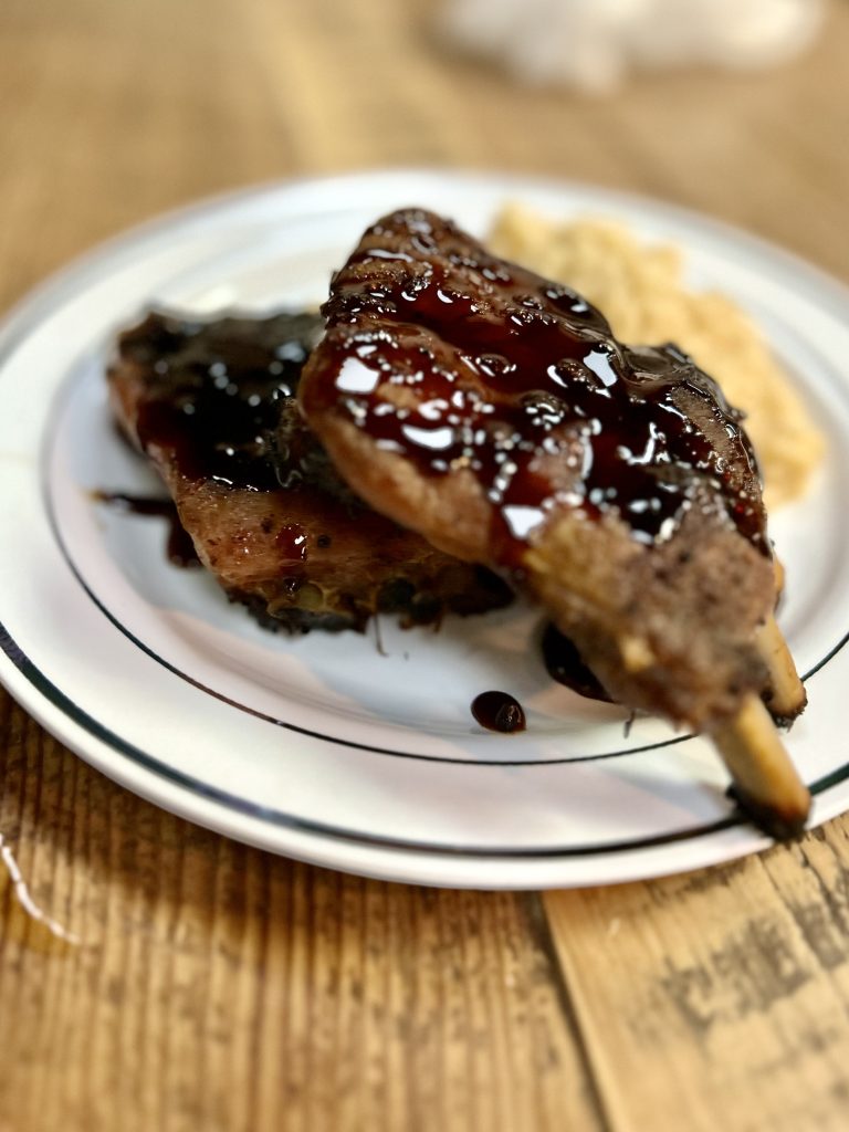 Blueberry Glazed Pork Ribs | Buona Cucina Oils and More