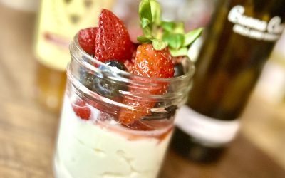 Berry Balsamic Fruit Salad with Honey & Mint