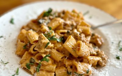 Creamy Sausage Rigatoni