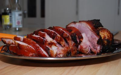 Balsamic–Honey Mustard Glazed Ham