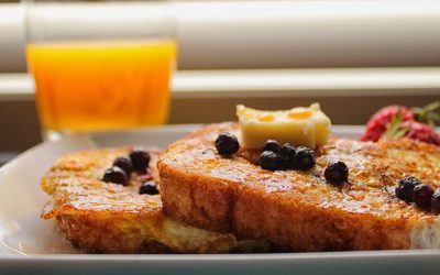 Cherry Balsamic Baked French Toast