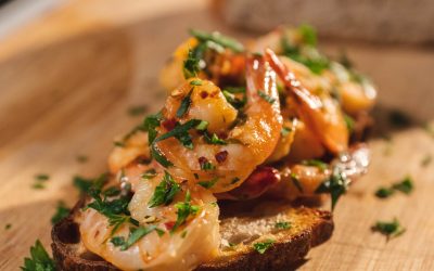 Honey Sesame Shrimp with Chinese Five Spice