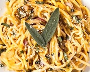 Pasta W/ Mushroom-Sage Olive Oil & Pecorino