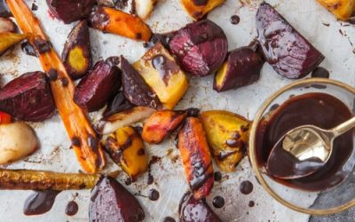 Roasted Veggies W/ Pumpkin Spice Balsamic