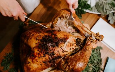 Bourbon, Cranberry, Sage Roasted Turkey